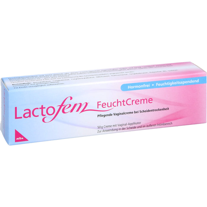 Lactofem FeuchtCreme pflegende Vaginalcreme bei Scheidentrockenheit, 50 g Creme