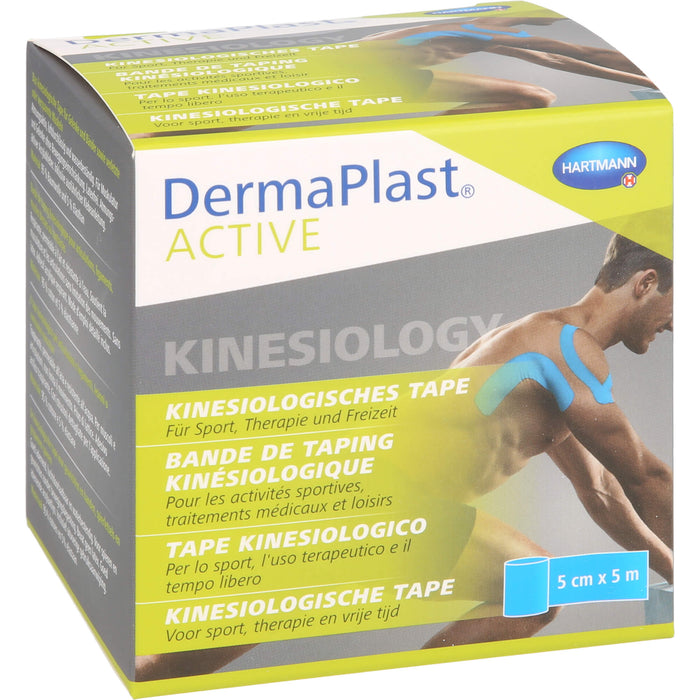 DermaPlast Active Kinesiology Tape blau 5cm x 5m, 1 St