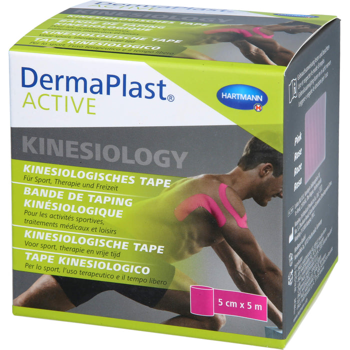 DermaPlast Active Kinesiology Tape pink 5cm x 5m, 1 St