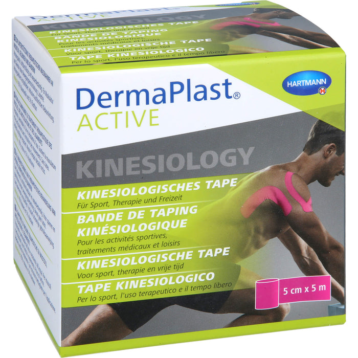 DermaPlast Active Kinesiology Tape pink 5cm x 5m, 1 St