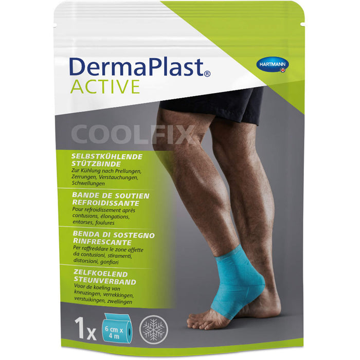 DermaPlast Active CoolFix Selbstkühlende Stützbinde 6 cm x 4 m, 1 pcs. Bandage