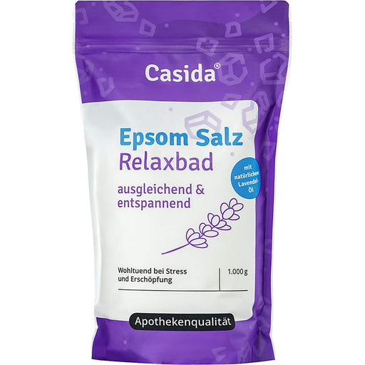 Epsom Salz Relaxbad mit Lavendel, 1 kg SLZ