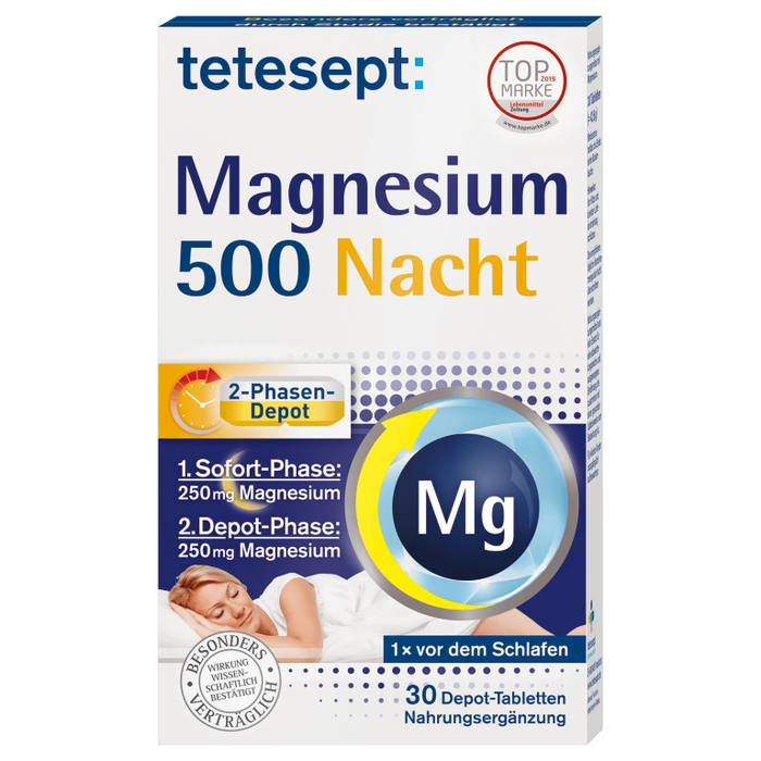 tetesept Magnesium 500 Nacht, 30 St. Tabletten