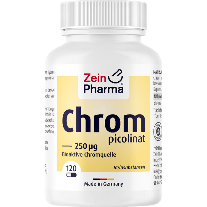 ZeinPharma Chrom Picolinat 250 µg Kapseln, 120 St. Kapseln