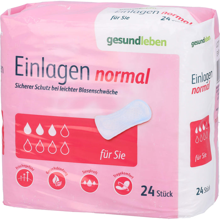 Gesund leben Einlagen normal bei leichter Blasenschwäche, 24 St. Einlagen