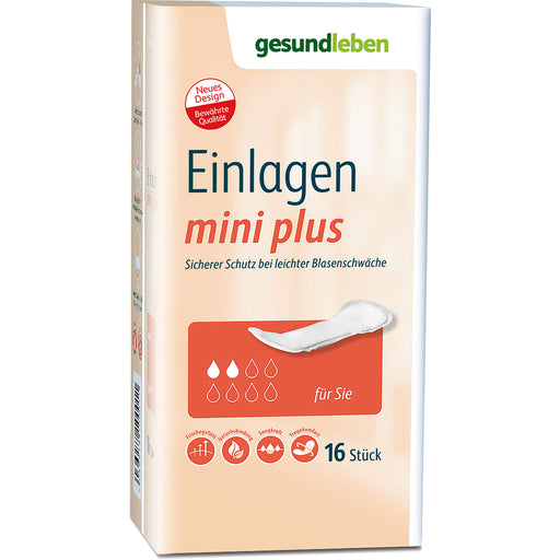 Gesund Leben mini plus Einlagen bei leichter Blasenschwäche, 120 St. Einlagen