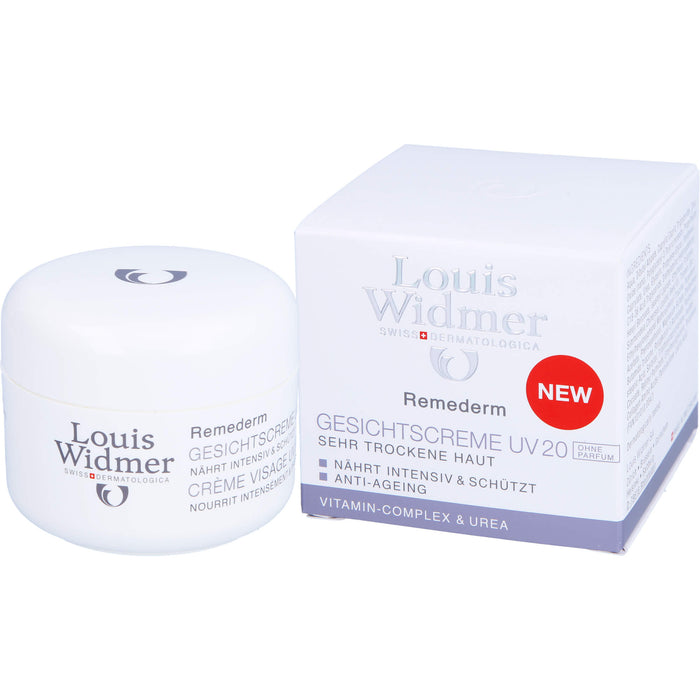 Widmer Remederm Gesichtscreme UV 20 unparf., 50 ml Creme