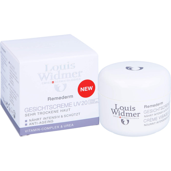 Widmer Remederm Gesichtscreme UV 20 unparf., 50 ml Creme