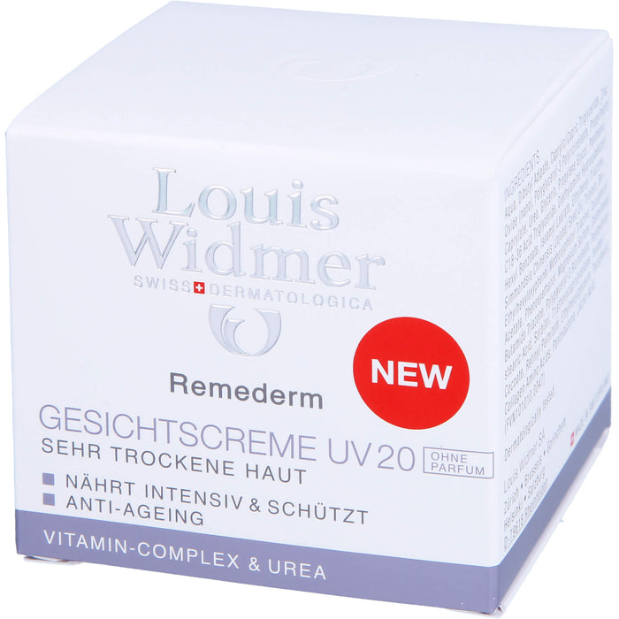 Widmer Remederm Gesichtscreme UV 20 unparf., 50 ml Creme