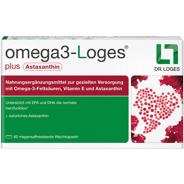 omega3-Loges plus Astaxanthin Kapseln, 60 St. Kapseln