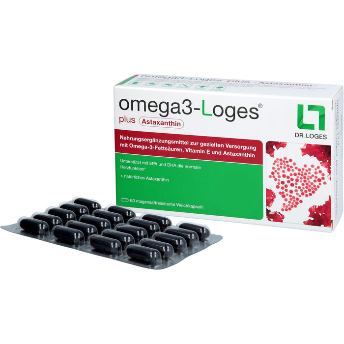 omega3-Loges plus Astaxanthin Kapseln, 60 St. Kapseln