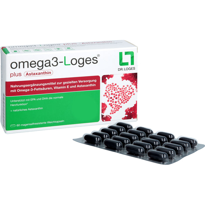 omega3-Loges plus Astaxanthin Kapseln, 60 St. Kapseln