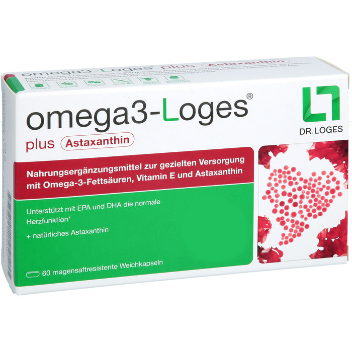 omega3-Loges plus Astaxanthin Kapseln, 60 St. Kapseln