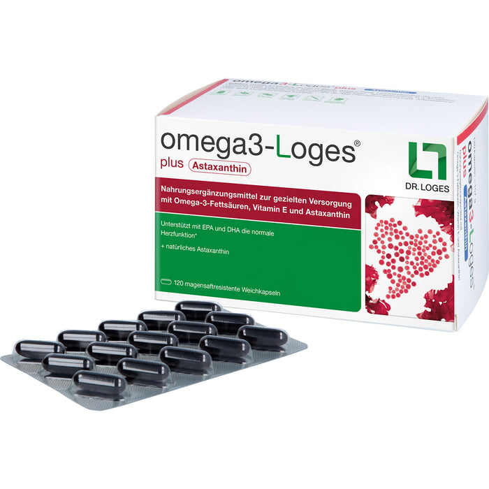 omega3-Loges plus Astaxanthin Kapseln, 120 St. Kapseln