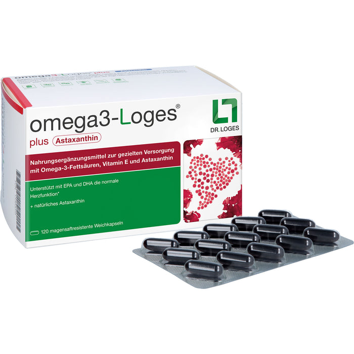 omega3-Loges plus Astaxanthin Kapseln, 120 St. Kapseln