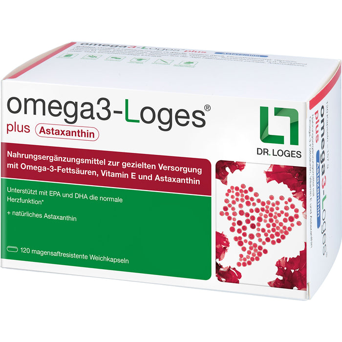 omega3-Loges plus Astaxanthin Kapseln, 120 St. Kapseln