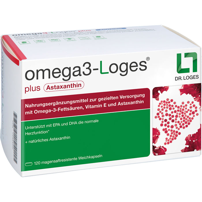 omega3-Loges plus Astaxanthin Kapseln, 120 St. Kapseln