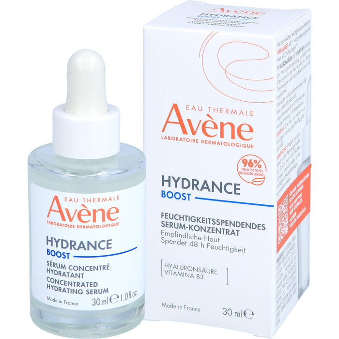 Avène Hydrance Boost feuchtigkeitsspendendes Serum für trockene Haut, 30 ml Lösung