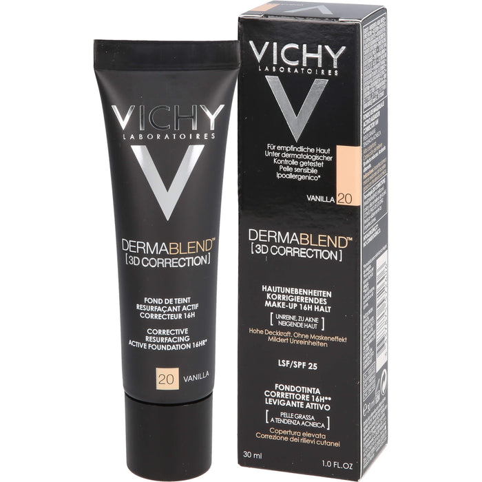 VICHY Dermablend 3D Correction Make-Up Foundation 20 Vanilla, 30 ml Creme