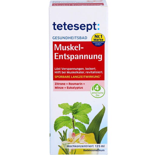 Tetesept Muskel-Entspannung Gesundheitsbad entspannt und revitalisiert, 125 ml Öl