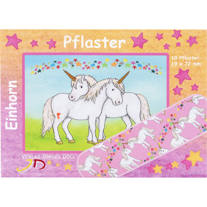 Kinderpflaster Einhorn - Briefchen, 10 St PFL