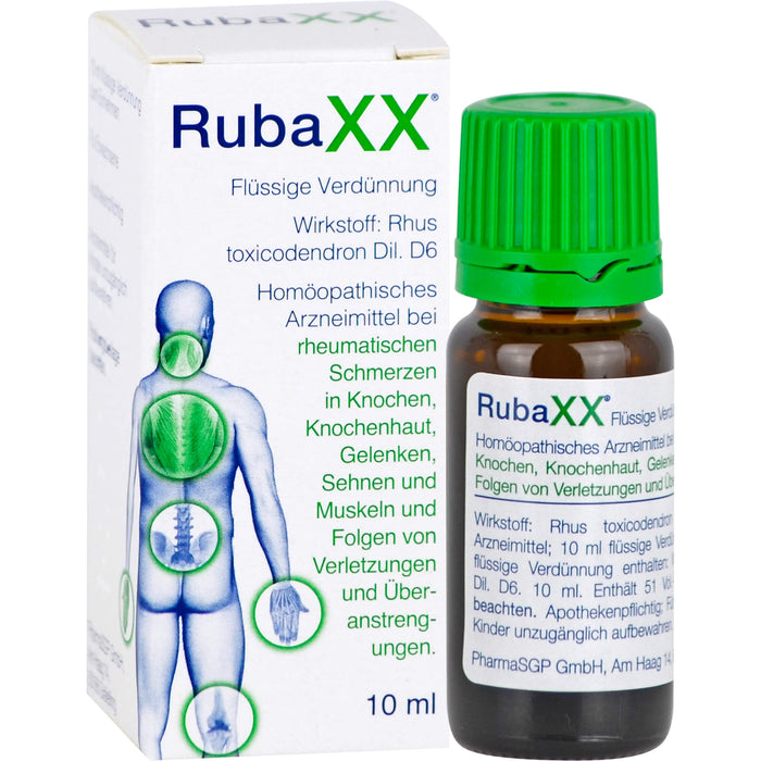 RubaXX Tropfen bei Erkrankungen des Bewegungsapparates, 10 ml Lösung