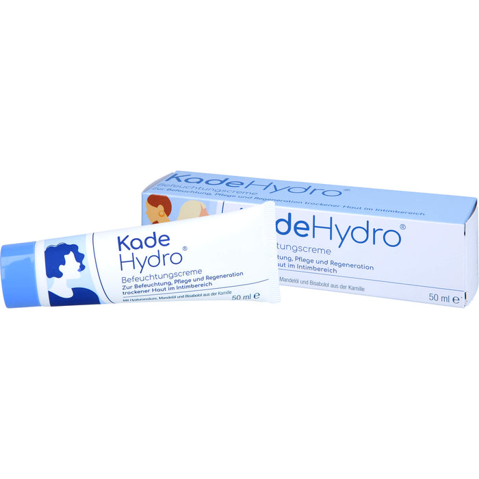 KadeHydro Befeuchtungscreme zur Befeuchtung, Pflege und Regeneration der Haut im äußeren Intimbereich, 50 ml Creme