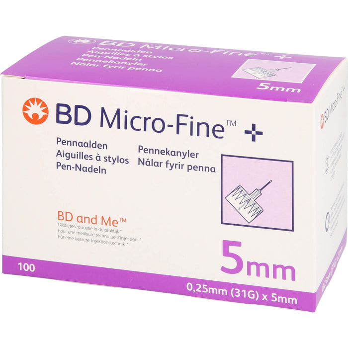 BD Micro-Fine+ Pen-Nadeln 0,25x5 mm, 100 St KAN
