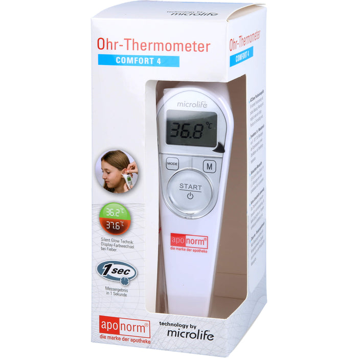 Aponorm Ohr-Fieberthermometer Comfort 4, 1 St. Fieberthermometer