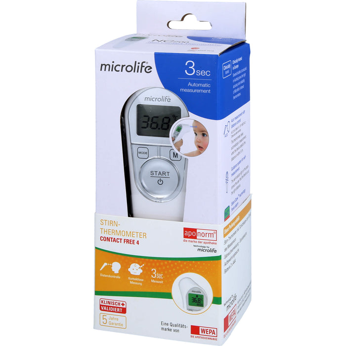 aponorm Fieberthermometer Stirn Contact-Free 4, 1 St. Fieberthermometer