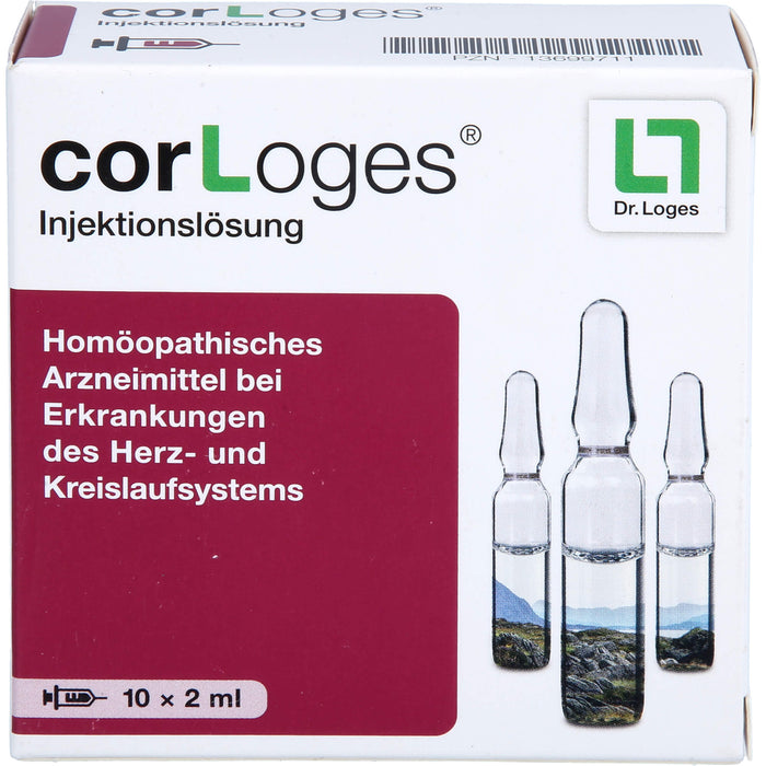 CorLoges Injektionslösung bei Erkrankungen des Herz- und Kreislaufsystems, 10 St. Ampullen
