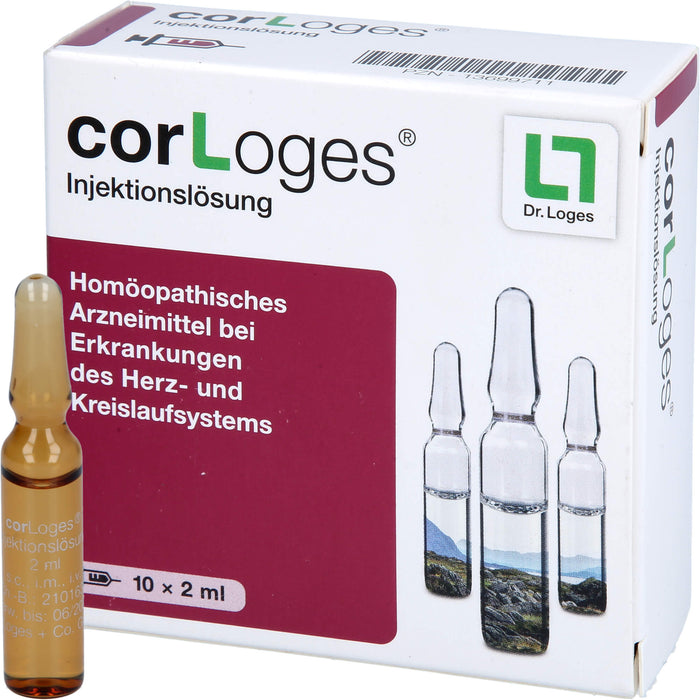 CorLoges Injektionslösung bei Erkrankungen des Herz- und Kreislaufsystems, 10 St. Ampullen