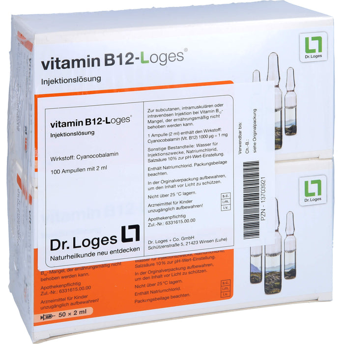 vitamin B12-Loges® Injektionslösung, 100X2 ml AMP