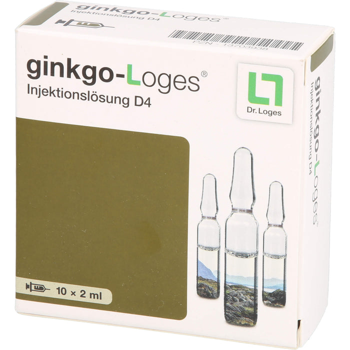 Ginkgo-Loges Injektionslösung D4, 10 St. Ampullen