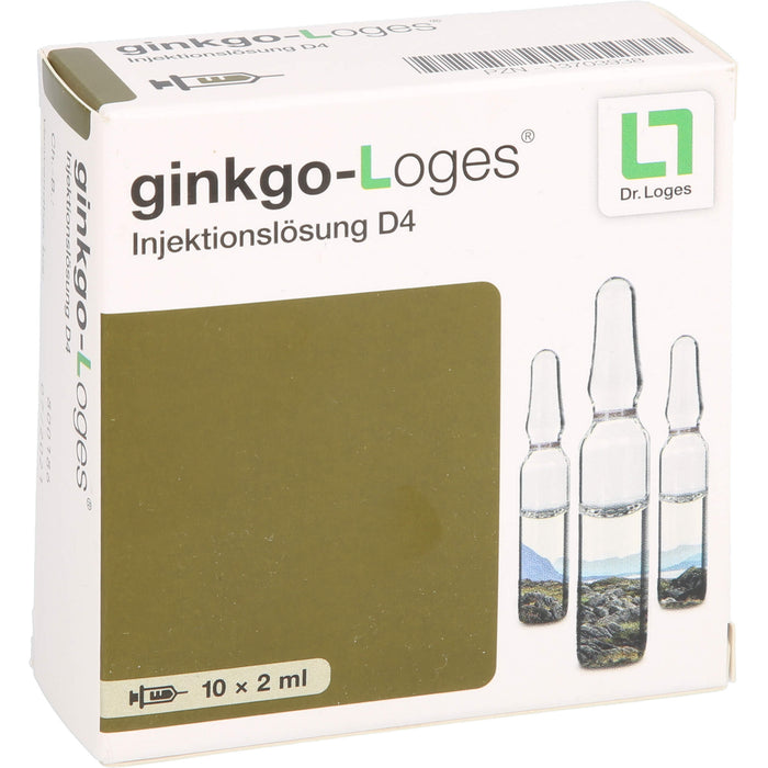 Ginkgo-Loges Injektionslösung D4, 10 St. Ampullen
