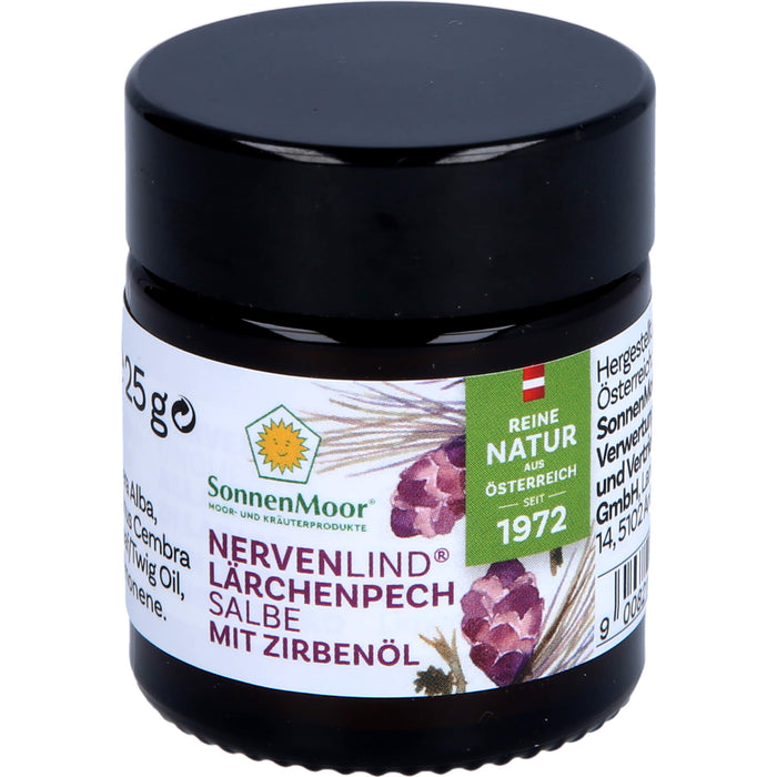 SonnenMoor Nervenlind Lärchenpechsalbe mit Zirbenöl, 25 g Salbe