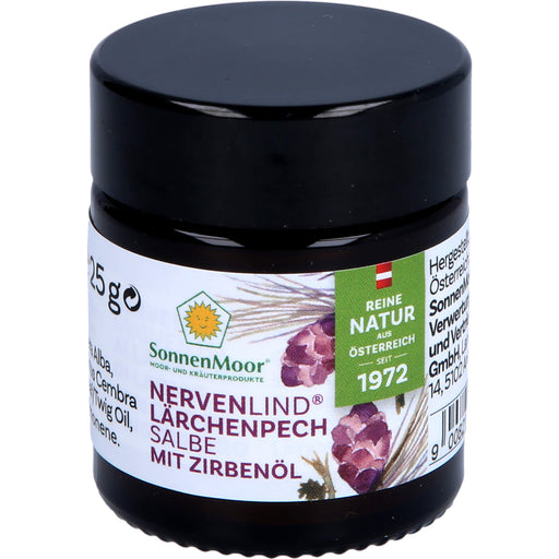 SonnenMoor Nervenlind Lärchenpechsalbe mit Zirbenöl, 25 g Salbe