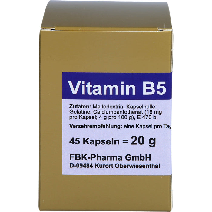 Vitamin B5 Kapseln, 45 St KAP