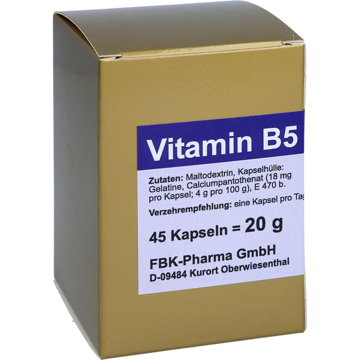 Vitamin B5 Kapseln, 45 St KAP