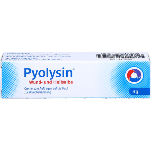 Pyolysin Wund- und Heilsalbe bei oberflächlichen Wunden, 6 g Salbe