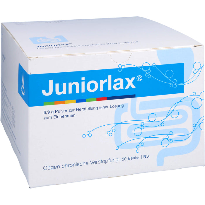 Juniorlax Beutel gegen chronische Verstopfung, 50 St. Pulver