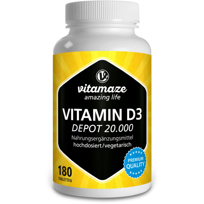 VISPURA Vitamin D3 Depot 20.000 Tabletten, 180 St. Tabletten
