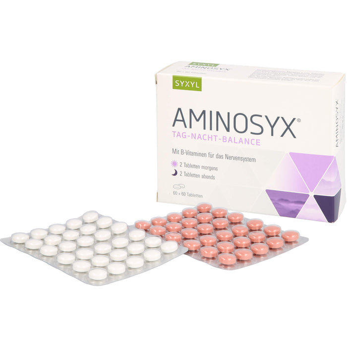 Aminosyx Syxyl Tag-Nacht-Balance mit B-Vitaminen für das Nervensystem, 120 St. Tabletten