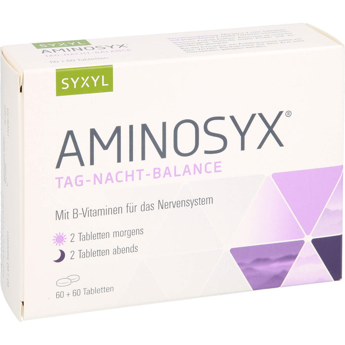 Aminosyx Syxyl Tag-Nacht-Balance mit B-Vitaminen für das Nervensystem, 120 St. Tabletten