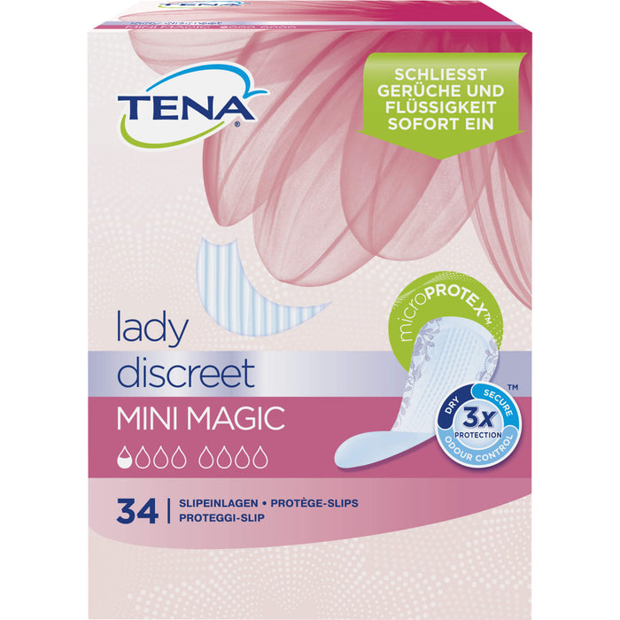 TENA Discreet Mini Magic Inkontinenz Slipeinlagen, 6X34 St