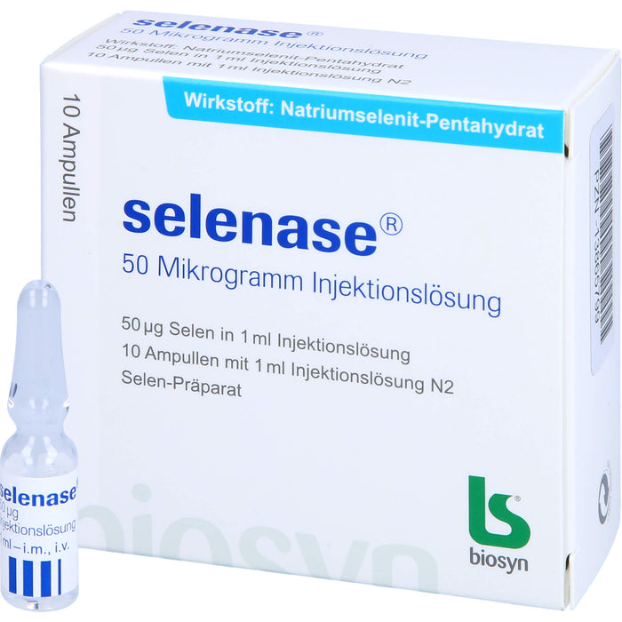 biosyn selenase 50 Mikrogramm Injektionslösung, 10 St. Ampullen