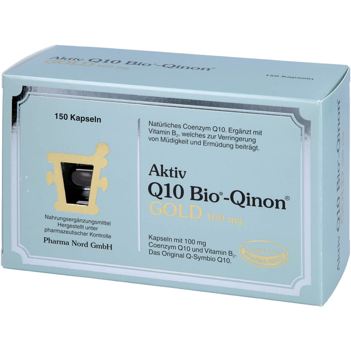 Pharma Nord Aktiv Q10 Bio-Qinon Gold 100 mg Kapseln, 150 St. Kapseln