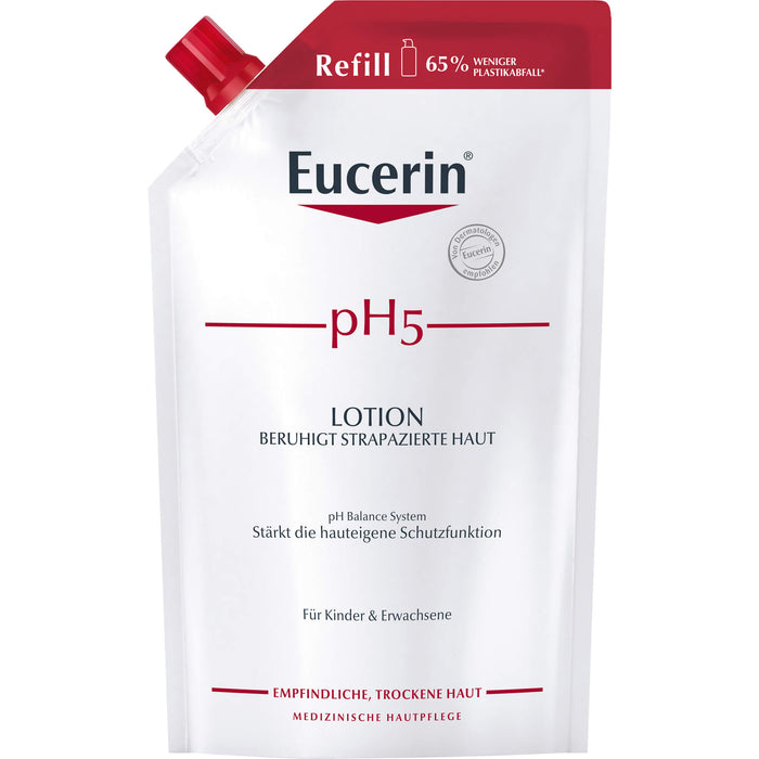 Eucerin pH 5 Lotion Nachfüllbeutel für empfindliche Haut, 400 ml Lotion