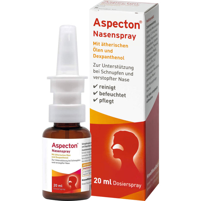 Aspecton Nasenspray mit ätherischen Ölen und Dexpanthenol, 20 ml Solution