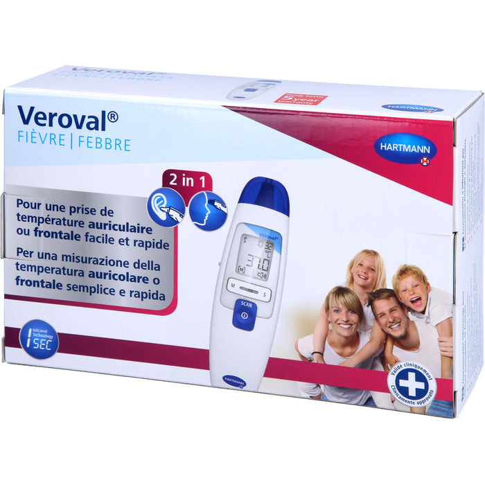 Veroval 2 in 1 Infrarot-Fieberthermometer, 1 St. Fieberthermometer